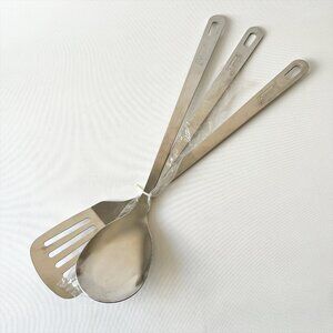 Coleman Stainless Steel Cooking Utensils 3pc Set New Old Stock